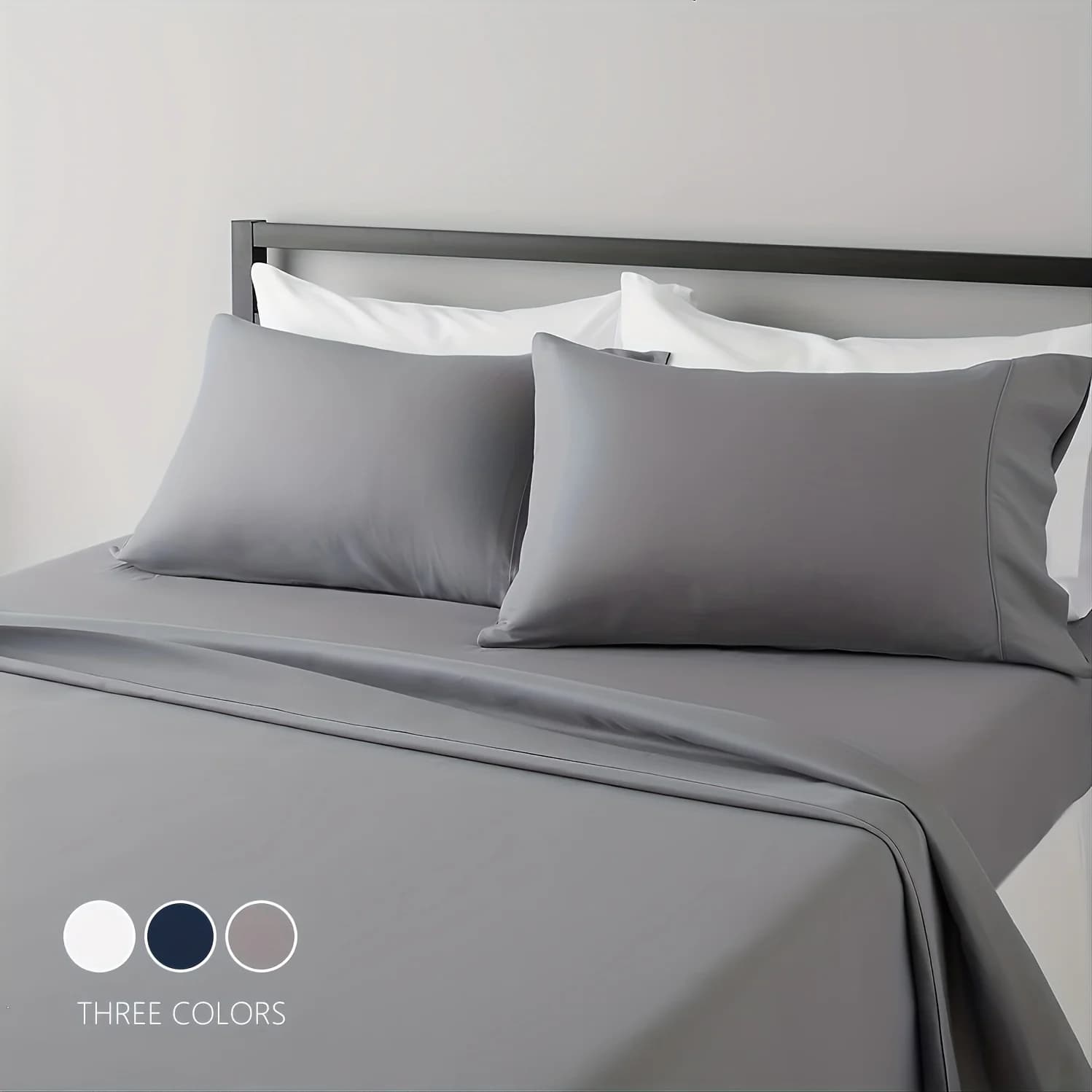 Set lenzuola Lenzuola traspiranti e rinfrescanti Lenzuola di lusso per hotel Extra morbide e facili da montare - Set da 3/4 pezzi