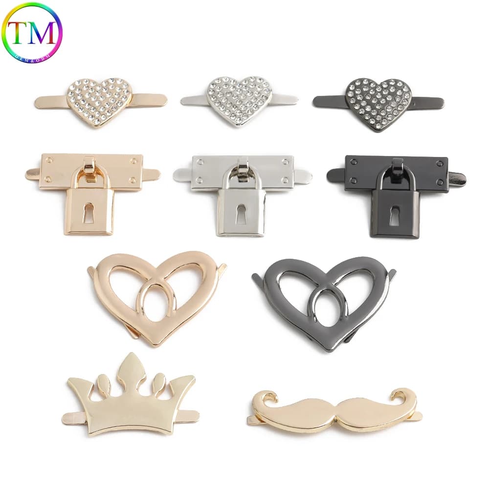 10-50 pezzi etichetta decorativa in metallo etichetta fibbia per borsa borsa cappello scarpa decorazione hardware accessorio artigianale in pelle fai da te dorato