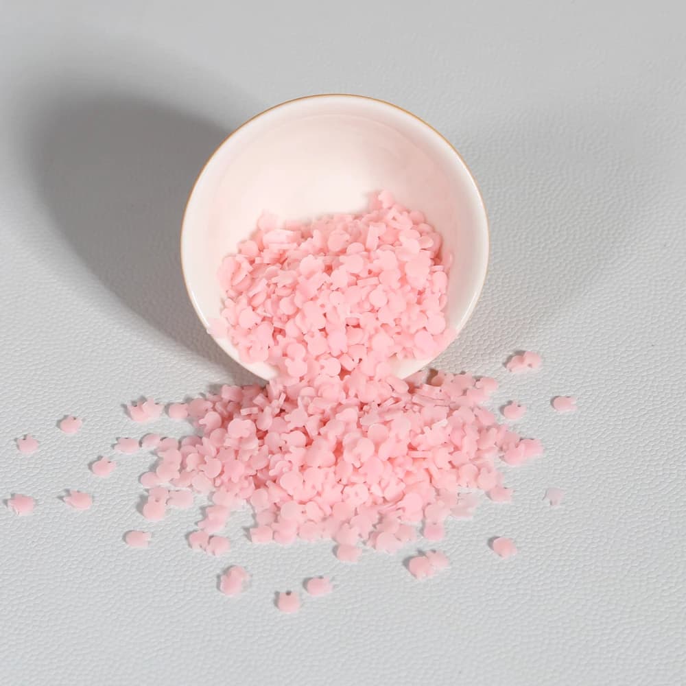 Teste di Coniglio Rosa Luminose in Argilla Polimerica, 1000 pz, 0.67oz, Ornamenti Fai da Te per Nail Art Luminosa, Patch 3D per Unghie Fai da Te
