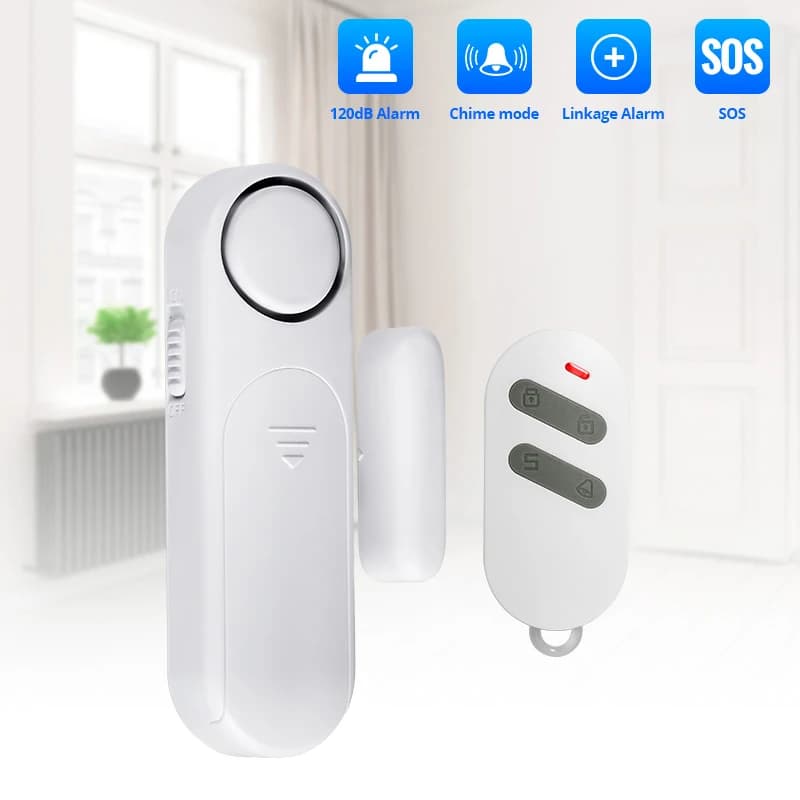 120dB Porta Finestra Sensore porta indipendente Allarme Allarme antifurto Sistema di sensori di sicurezza domestica per la protezione dei bambini Frigorifero domestico