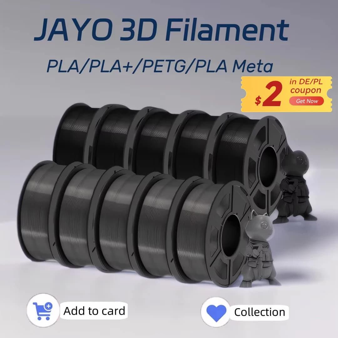 3D Printer JAYO PLA/PLA Meta/PETG/PLA PLUS/PLA Matte Filament 1,75 mm 10 rolls 3D Printer Materials for 3D Printer and 3D Pen