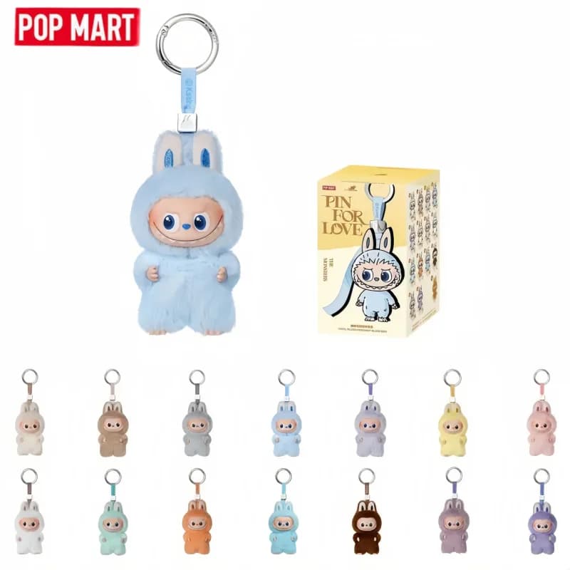 POPMART The Monsters LABUBU Pin For Love Series Blind Box Mystery Box Guess Bag Bambole giocattolo Anime Figure Ornament Collection Regali