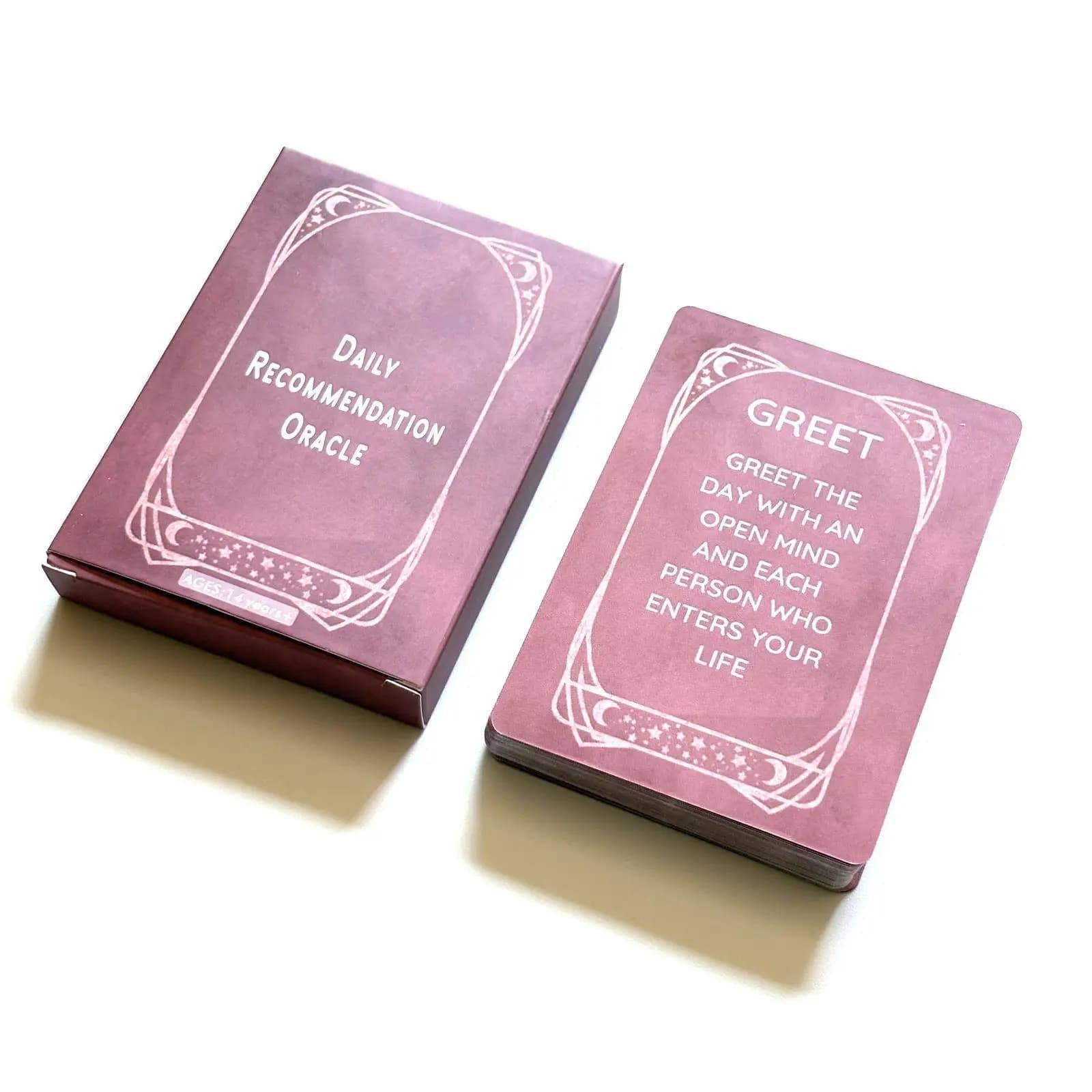 Mazzo di 45 Carte di Affermazione Celeste per Guida Spirituale e Consapevolezza, Carte Oracolo Quotidiane 10,4*7,3cm