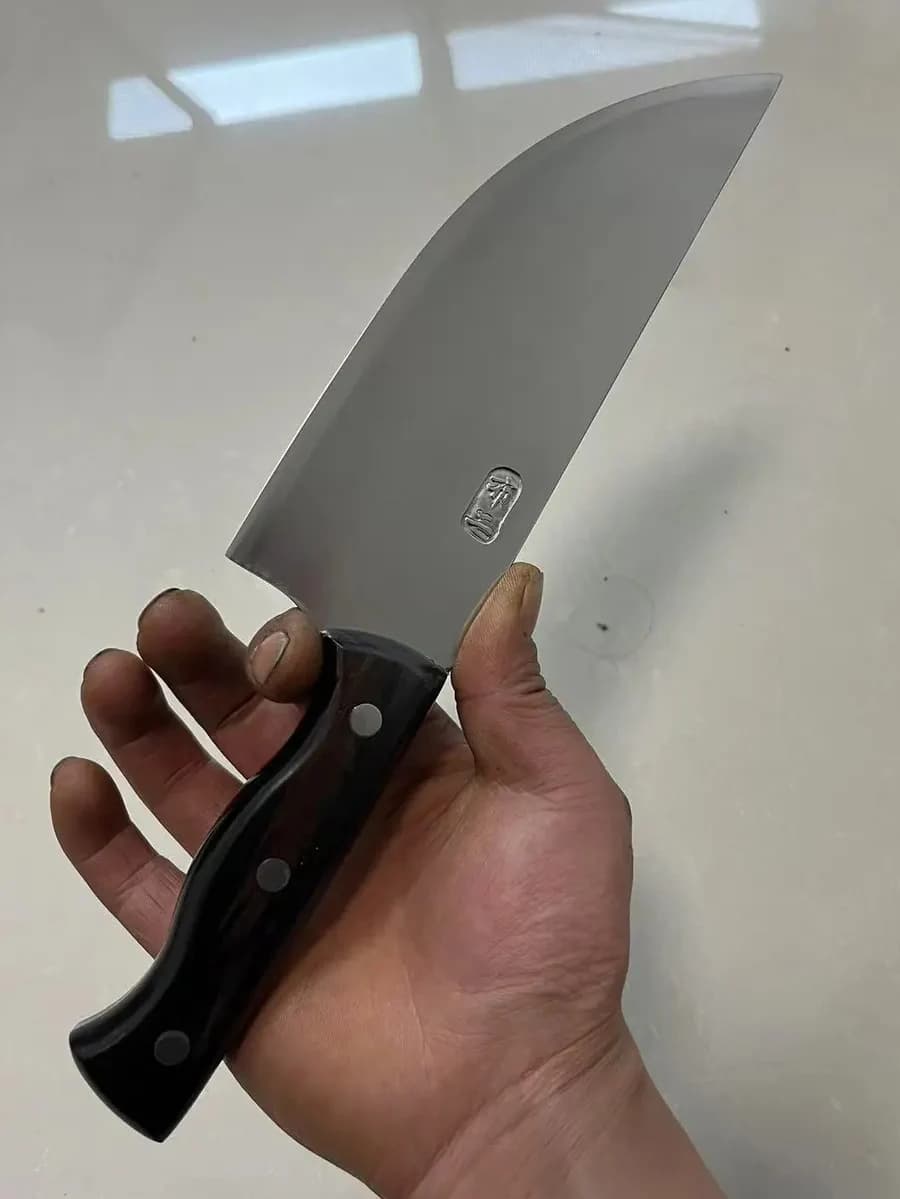 Coltello da mannaia da 7,5 pollici 3 strati BG42 Lama in acciaio speciale aeronautico Rasoio affilato Coltello da macellaio Coltelli da cucina fatti a mano