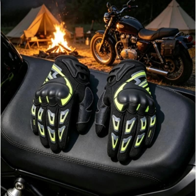 Guanti Estivi Traspiranti Suomy con Touch Screen per Moto e Motociclisti