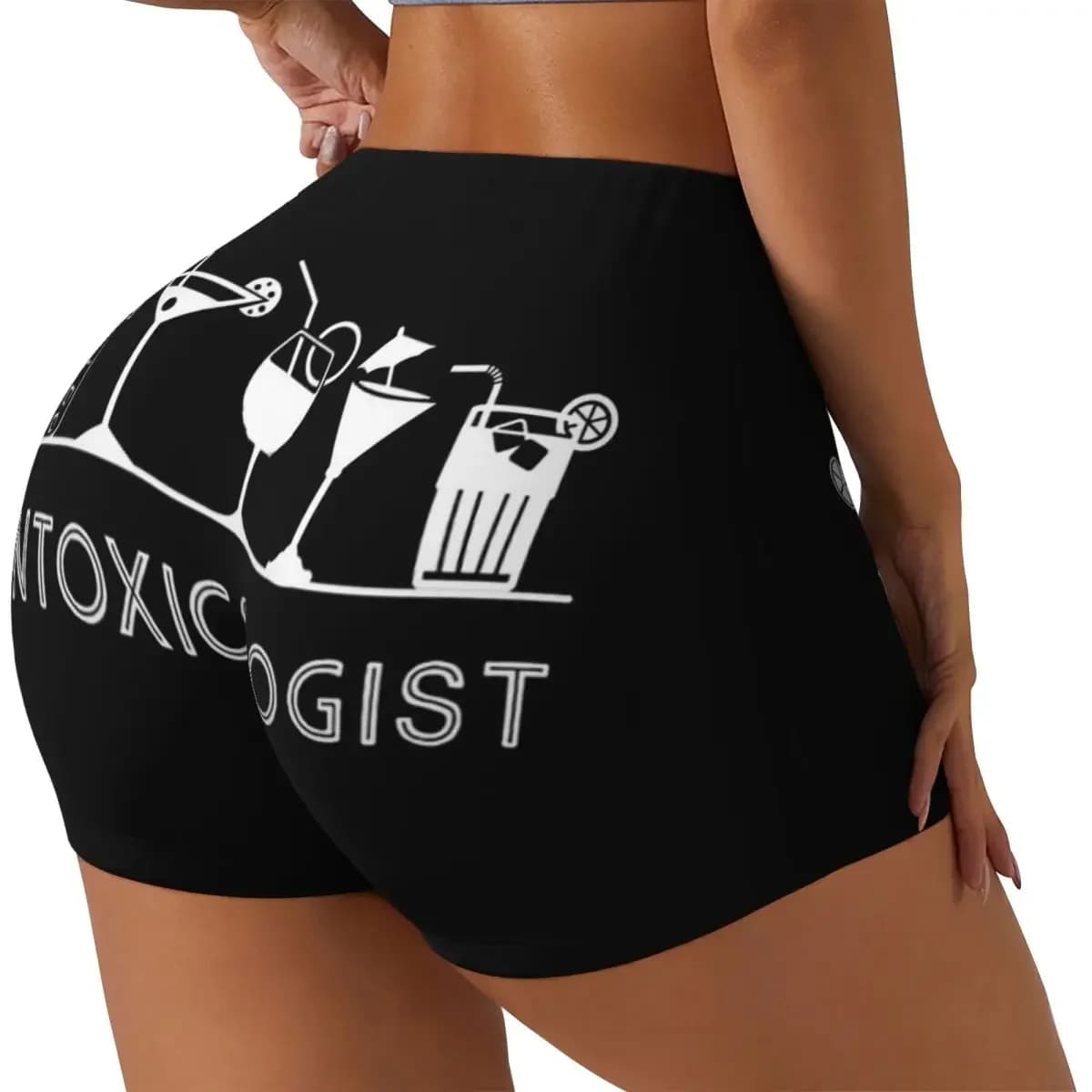 Custom Intoxicologist Bartender Mixologist Funny Gift Women Gym Workout Running Shorts Athletic Volleyball Biker Yoga Shorts
