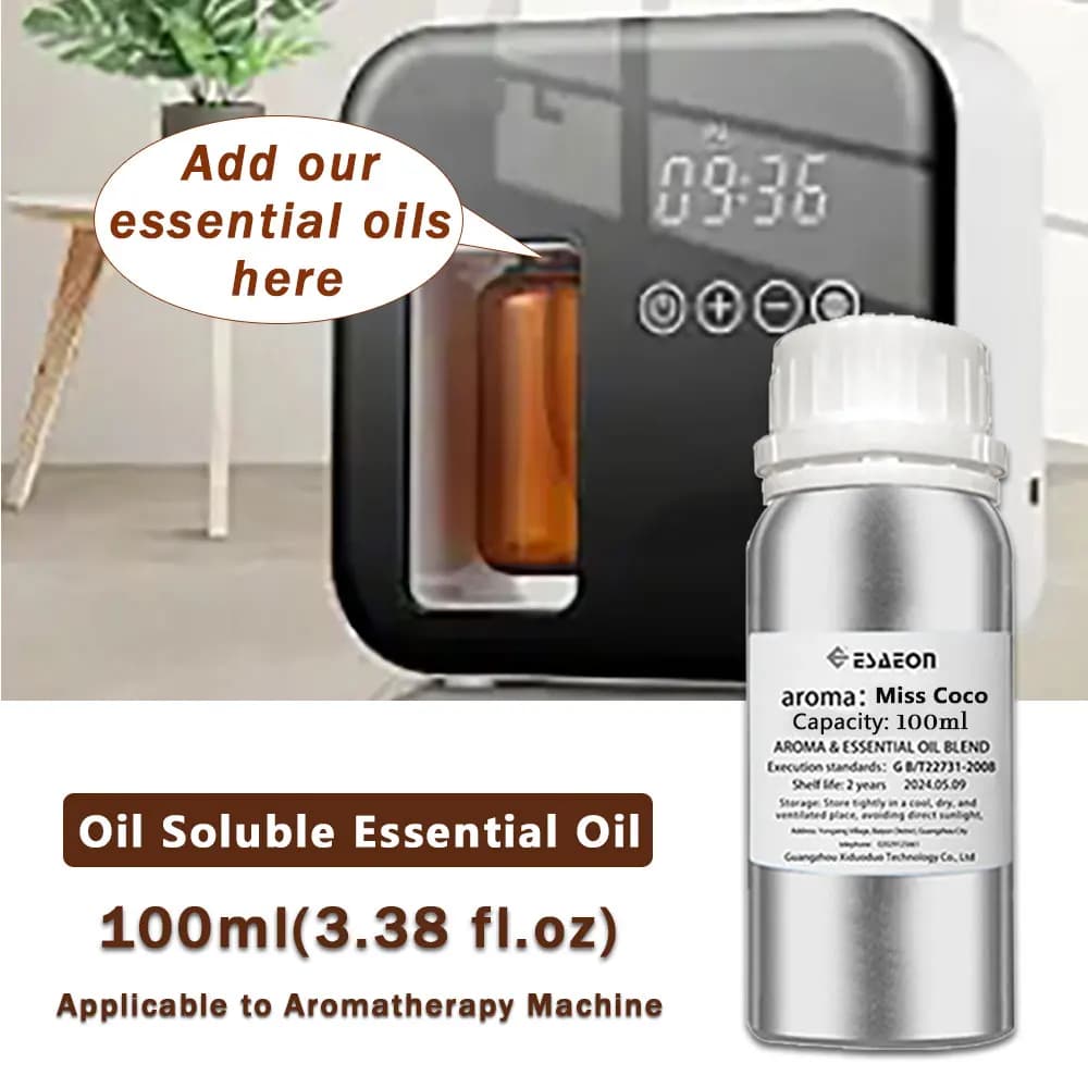 ESAEON 100ml (3.38 fl.oz) Olio Essenziale Miss Coco Shangri-La Hotel, per Tutti i Diffusori Senza Acqua, Macchine per Aromaterapia, Aromaterapia con Bastoncini