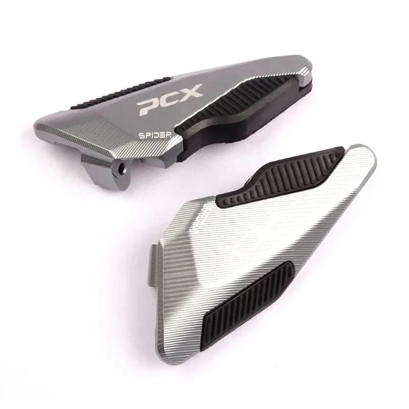 Moto CNC Passeggero Posteriore Poggiapiedi Passo Scooter Pedali Pedane per HONDA PCX 125 160 2018-2021 Modelli