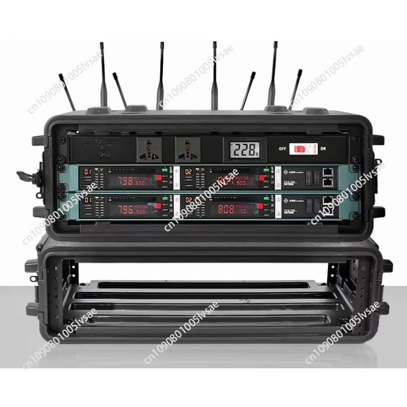 Custom 6U Rolling Pro Audio Rack Box, Storage Flight Kit with Wheeled OEM/ODM Support
