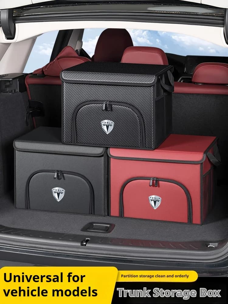 Baule di un'auto Scatola di immagazzinaggio pieghevole scatola di immagazzinaggio di scarpe per Tesla Model 3 Model X Model S Model Y Cybertruck accessori auto
