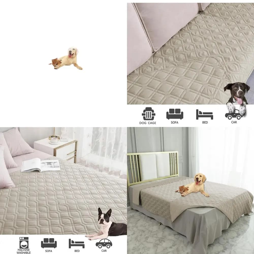 Reversible waterproof dog bed for protection of furniture, sofas and sofas