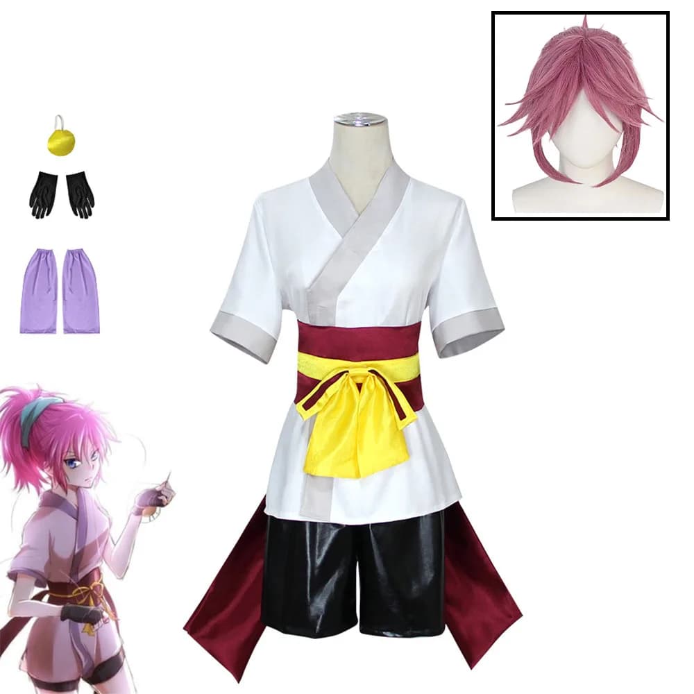 Costume cosplay Machi Komacine Rosa 2025 Costumi di carnevale di Halloween per donne Abiti cosplay anime