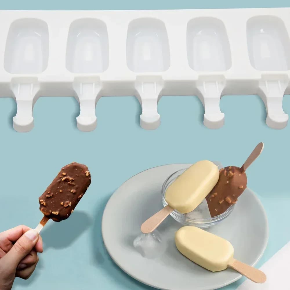 Stampo in silicone per gelato Magnum, stampo in silicone fai da te per succhi di frutta, vassoio per cubetti di ghiaccio, stampo per ghiaccioli, accessorio per la cottura