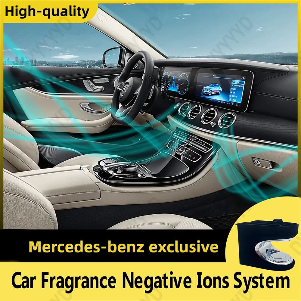 Intelligent negative ion system for car aromatherapy for Mercedes-Benz CE Class S GLC W205 W213 W222 X253 W206 W214 Deodorants for environments