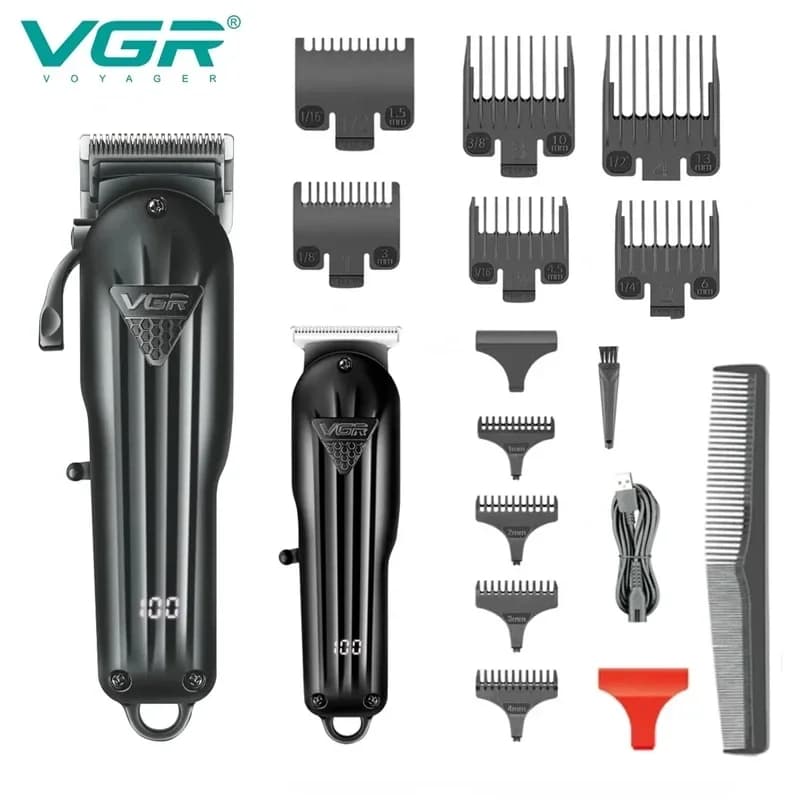 VGR original electric haircuts professional haircuts for men haircuts beard Digital display V-282