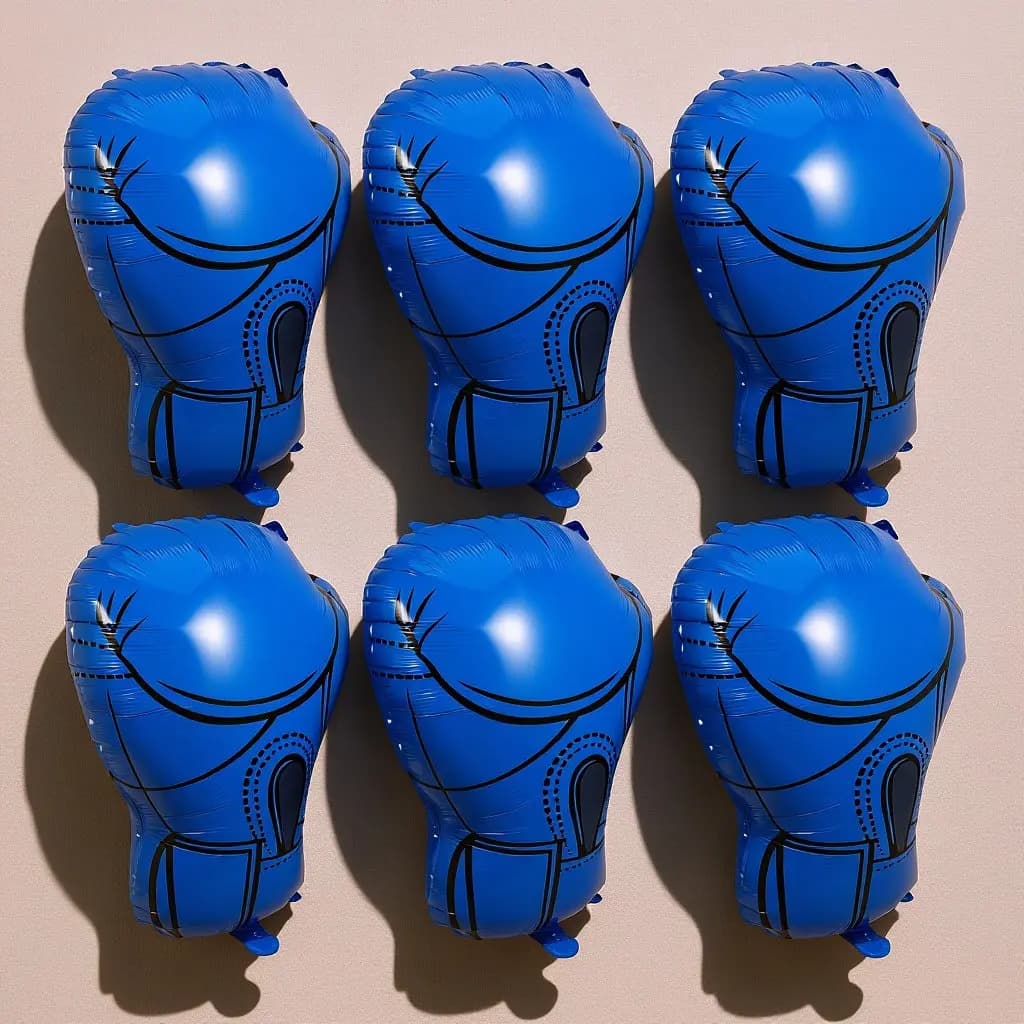 6 Palloncini a Forma di Guantoni da Boxe, Decorazioni per Feste a Tema Sportivo, Forniture per Compleanni, Palloncini Gonfiabili per Feste di Boxe, Decorazioni per Palestra e Combattimenti