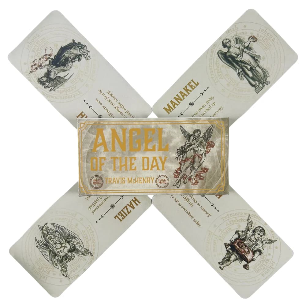 Angel of The Day Oracle Cards A 40 Lenormand Tarot English Divination Edition Deck Borad Games