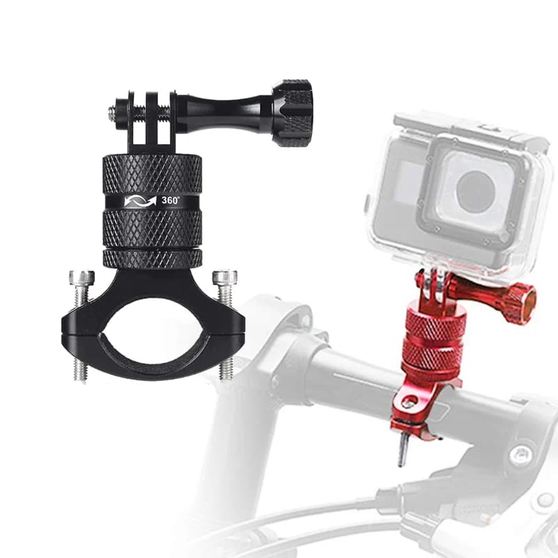 360 ° Supporto per Bicicletta in Lega di Alluminio per GoPro 13 12 11 10 9 8 DJI Osmo 360 Action 6 5Pro 4 3 Insta360 X5 X4 Accessori per Action Camera