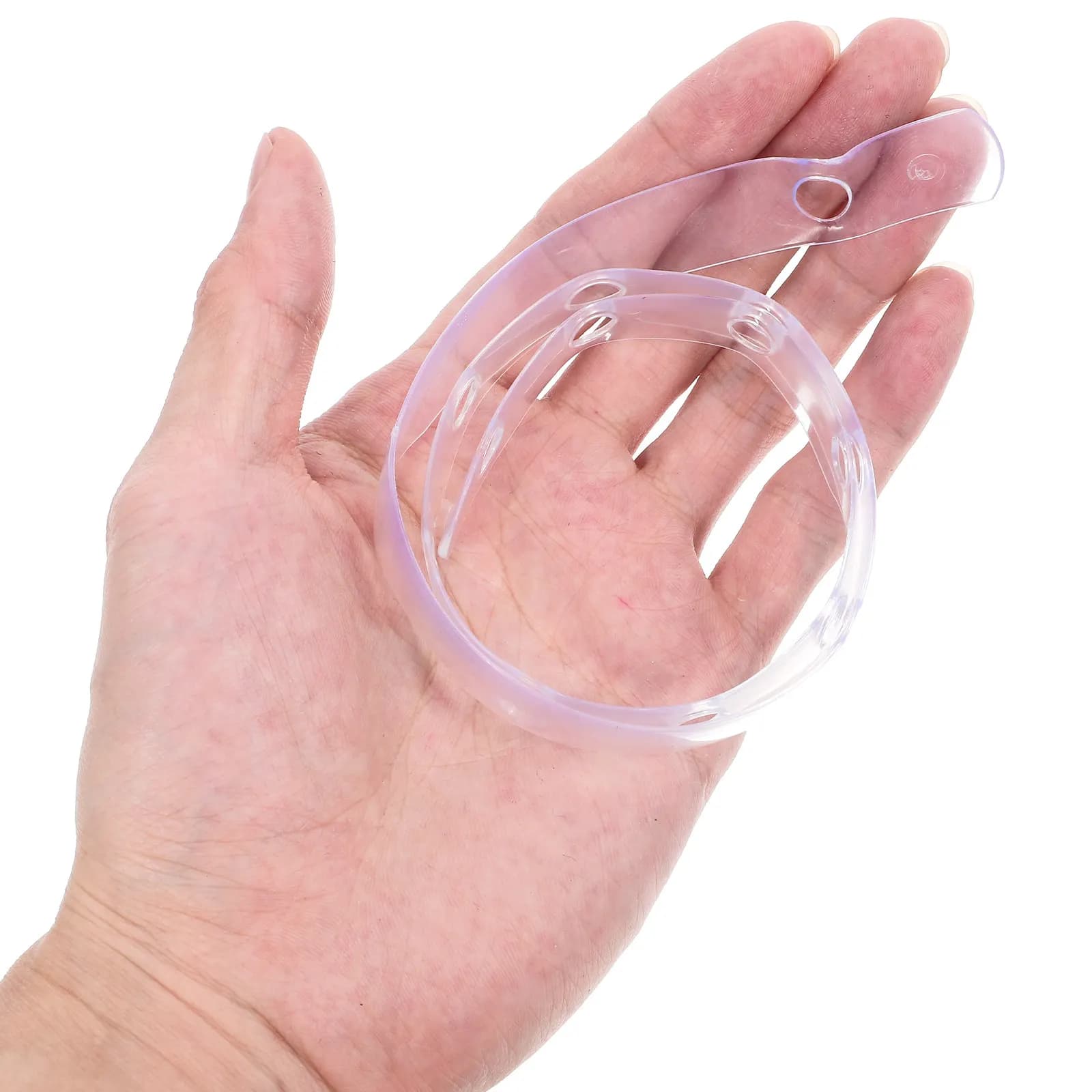 10 Pezzi Strisce Appendiabiti in Plastica Trasparente Salvaspazio per Organizzazione Vestiti, Esposizione al Dettaglio, Armadio e Conservazione di Pantaloni e Gonne