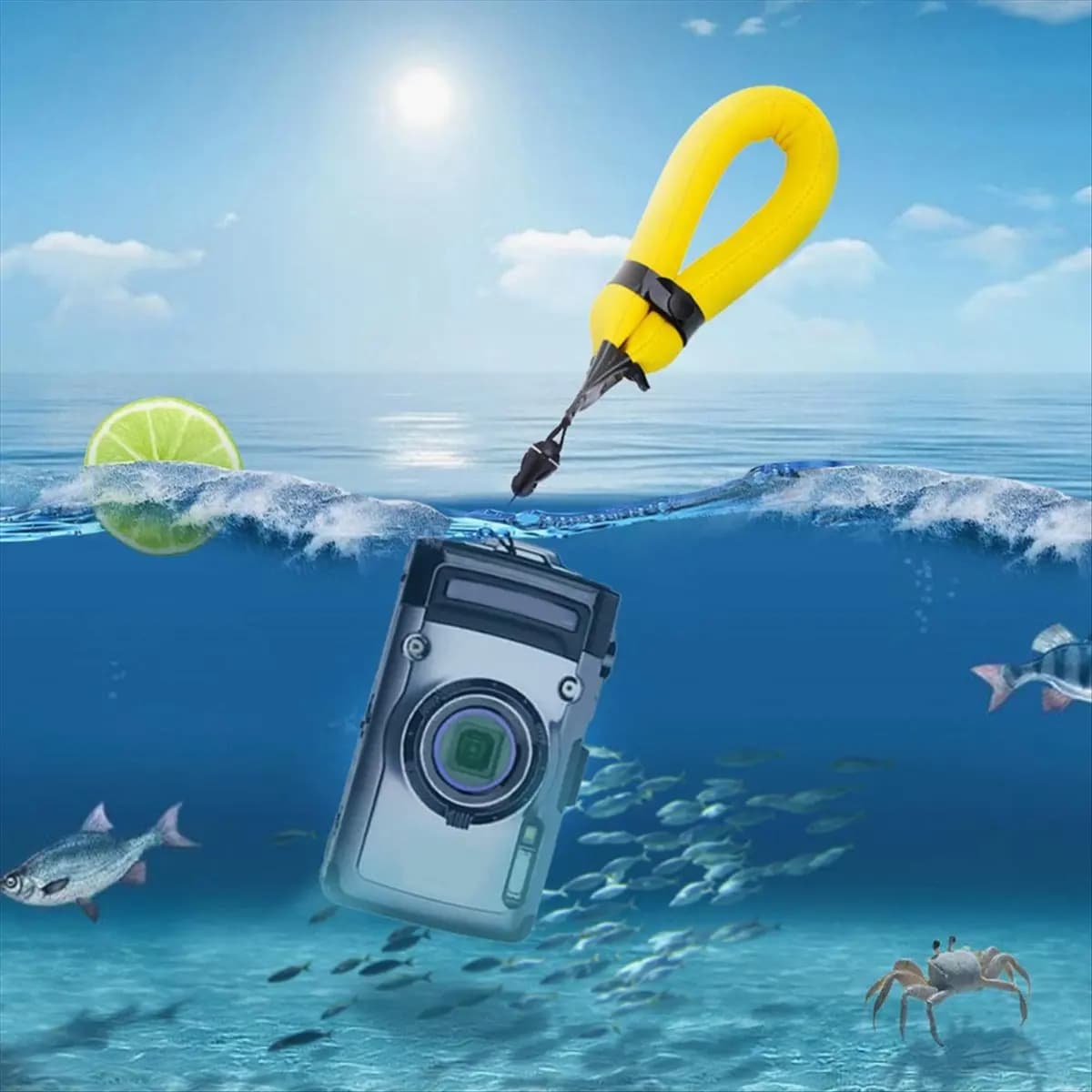 T34C Camera Float Strap for Anti-Submergence Bracelet Phone Floating Strap Waterproof Float Strap for Action Cameras