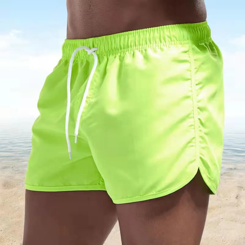 Nuovi Costumi da Bagno Estivi da Uomo 2025, Pantaloncini da Spiaggia di Marca, Sexy Boxer da Bagno a Vita Bassa Traspiranti per Surf