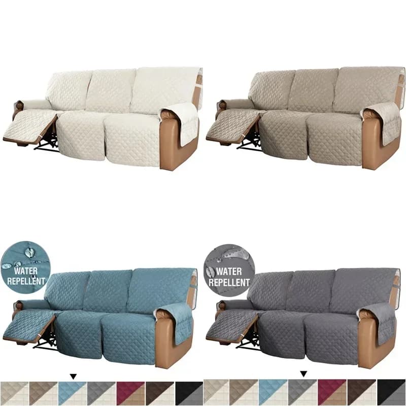 1/2/3 Seater Recliner Sofa Cover Pet Dog Kid Sofa Mat Chair Couch Slipcovers Relax Lounger Couch Towel Armchair Covers