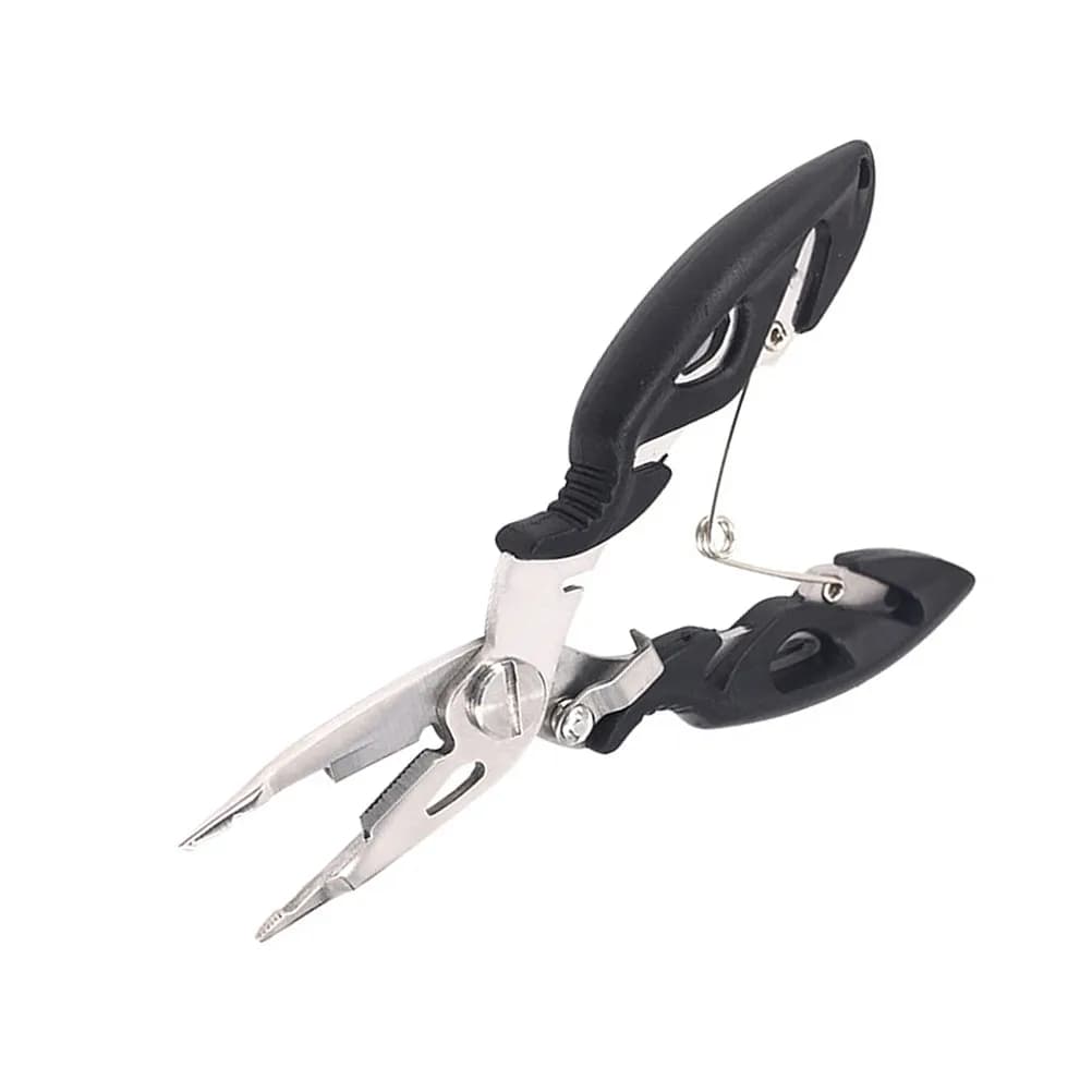 Black Multifunction Scissors for Fishing, High Durability Stainless Steel Grips Corrosion Resistant, Water Fishing Tool Salad