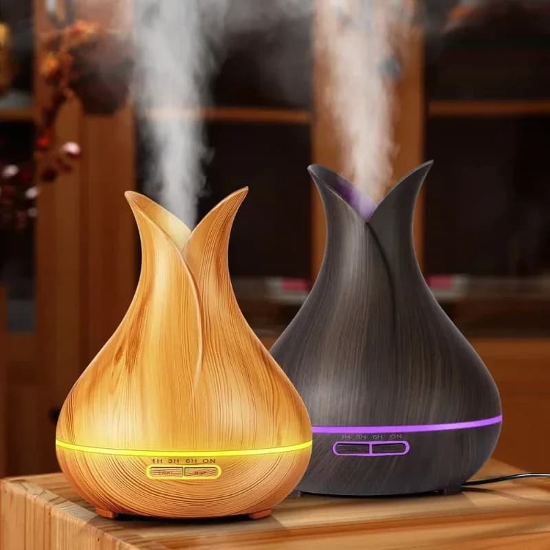 WiFi Smart Air Umidificatore 400ml Diffusore di oli essenziali deco casa palla profumo legno Aroma Air umidificatori wireless Fragranza domestica