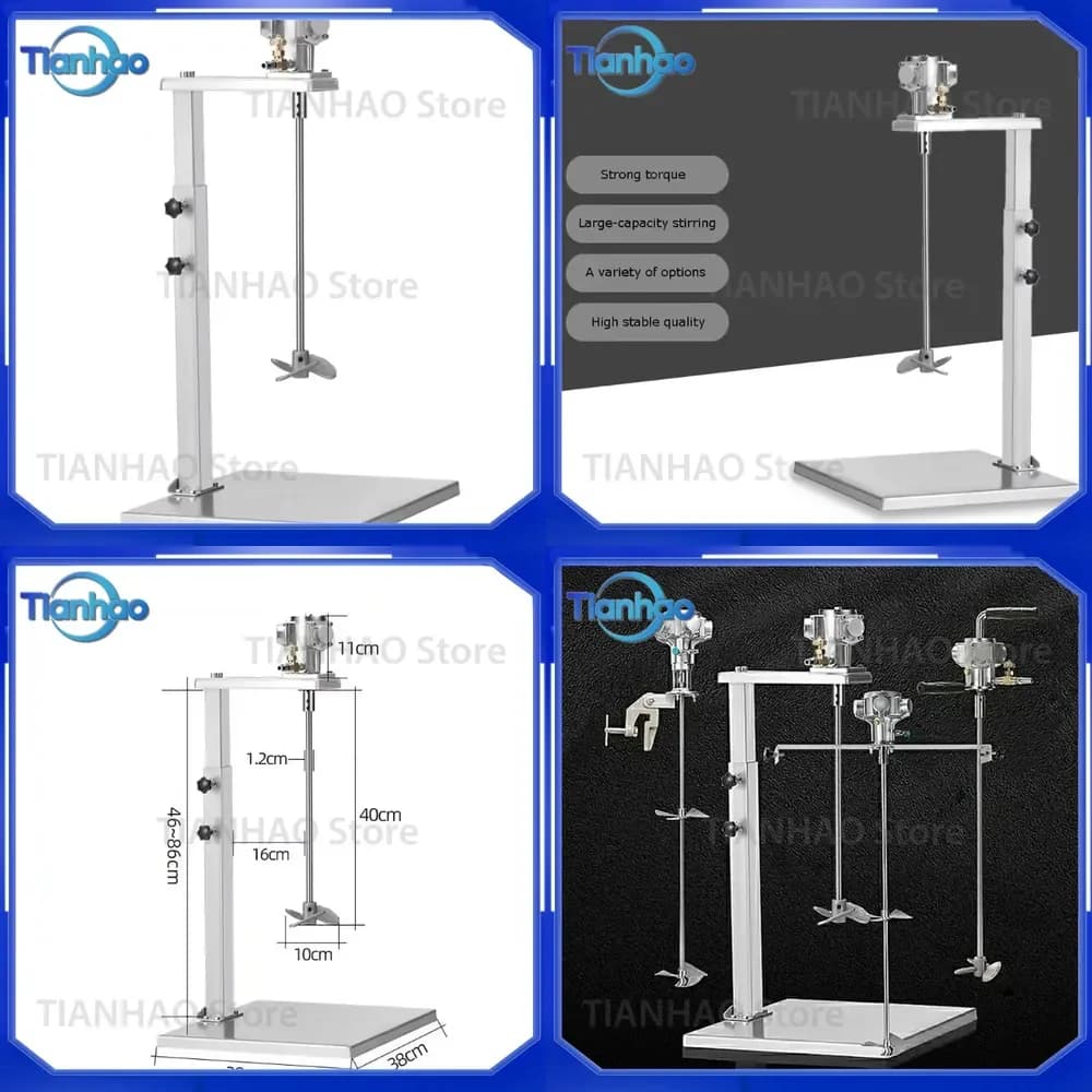 60L Pneumatic Mixer for Industrial Use Aluminum Alloy Air Agitator Stirrer Air Blender Mixing Equipment