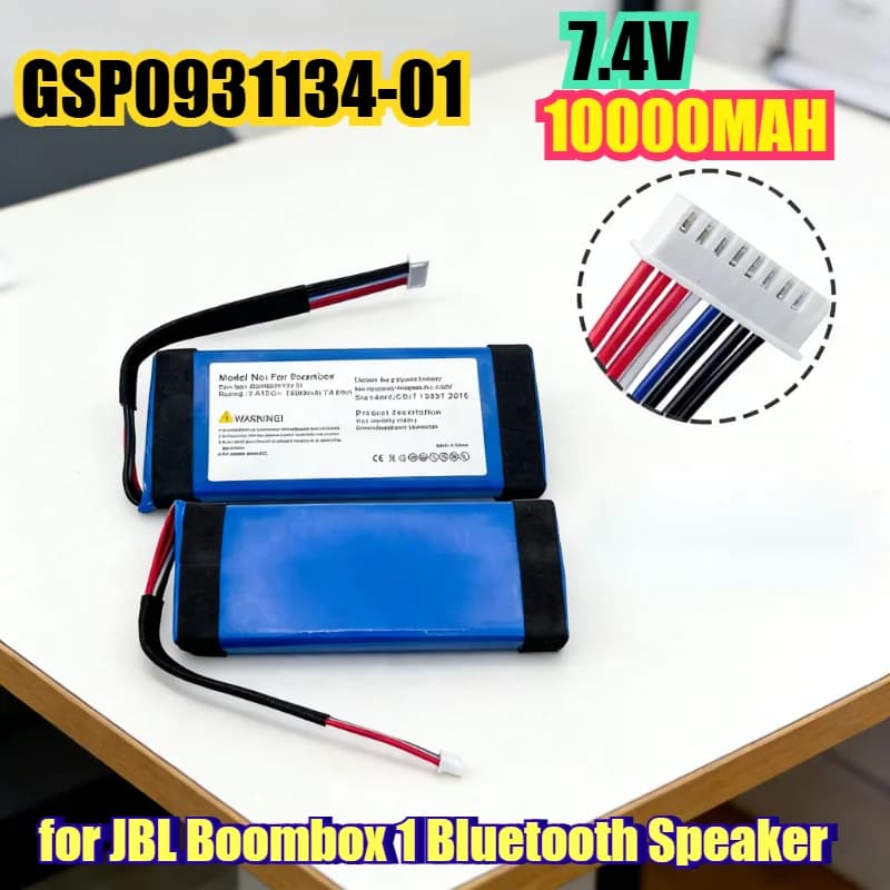 Batteria 10000mAh GSP0931134-01 per Altoparlante Bluetooth JBL Boombox 1, Ioni di Litio, Autonomia Estesa e Supporto Ricarica Rapida