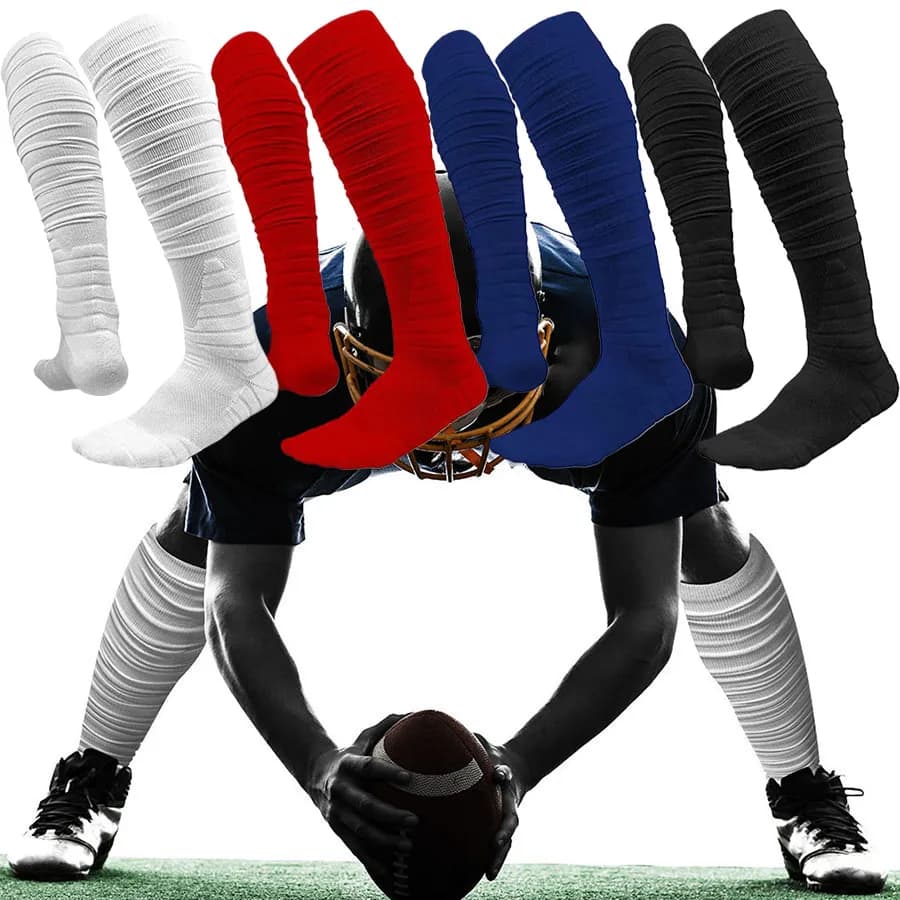 calzini sportivi uomo donna sopra calzini alti al ginocchio rugby calcio basket baseball ciclismo corsa escursionismo sci skateboard calzino