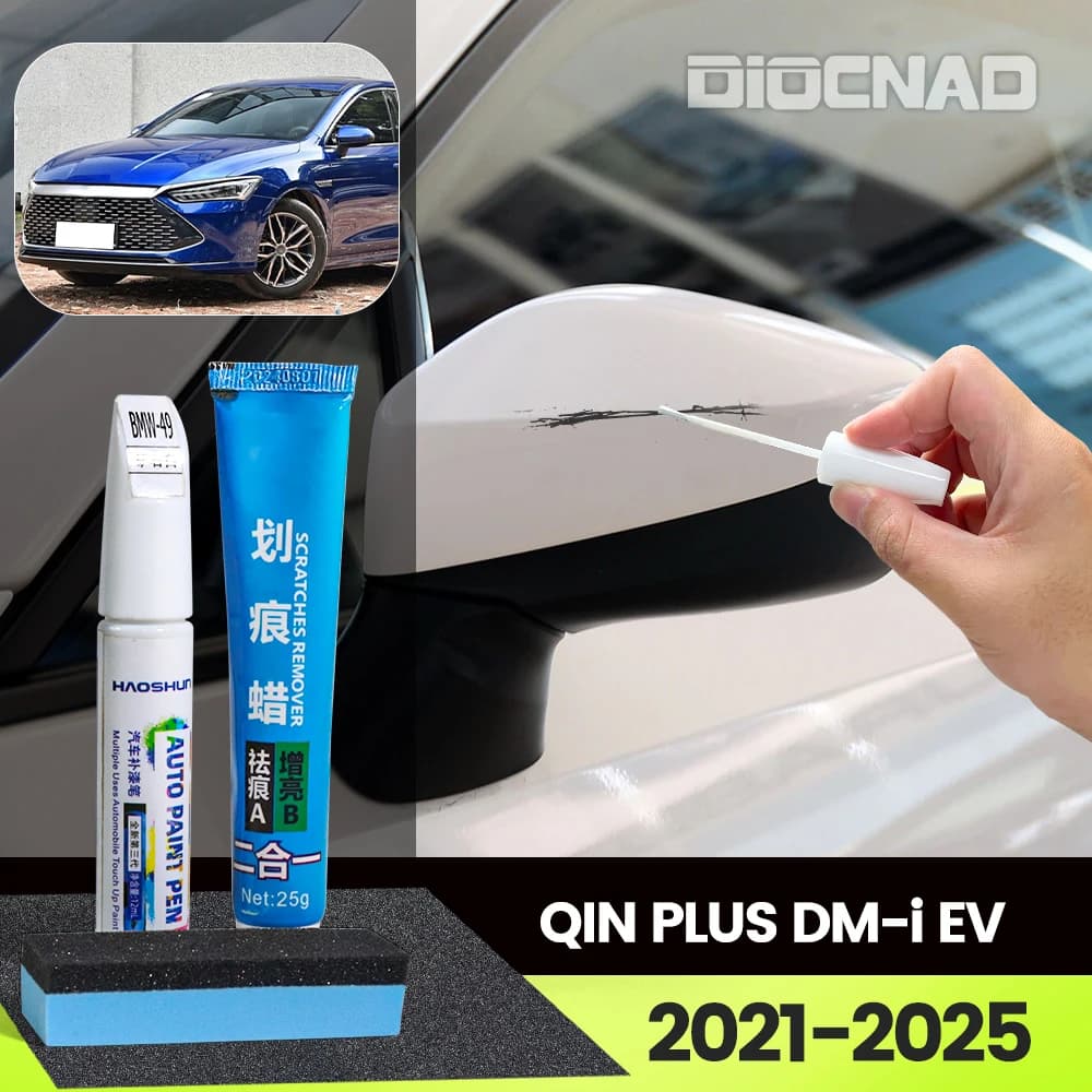 Per BYD QIN PLUS DM-i EV 2021-2025 2021 2022 2023 2024 Vernice per auto Penna Cura della vernice Riparazione graffi Pittura a cera Rimozione graffi