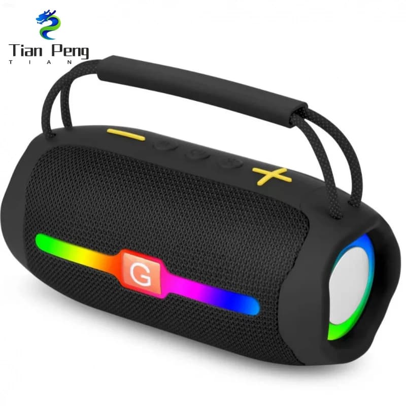 Altoparlante Bluetooth Portatile ET-215 con Luce RGB, Impermeabile IPX4, Bassi Profondi, Supporto Scheda TF, Audio Wireless per Esterni
