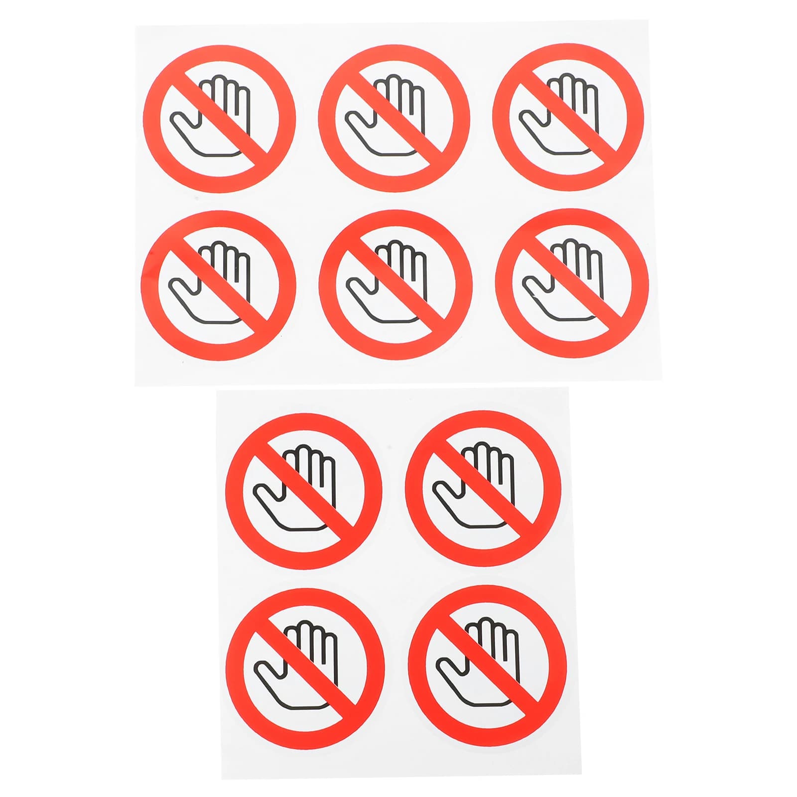 10pcs Do Not Sticker Do Not Warning Do Not Safety Decals Adhesive No Stickers Vinyl Please Do Not Security