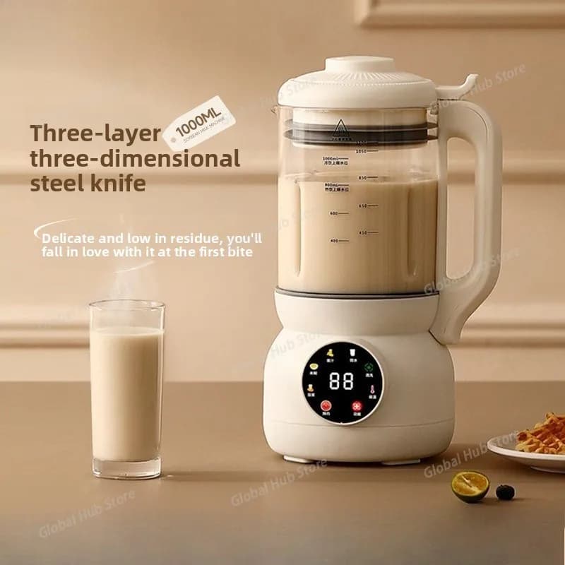 Una macchina multifunzionale per il latte di soia completamente automatica per 1-2 persone senza filtrazione e 3-4 persone con un frullatore