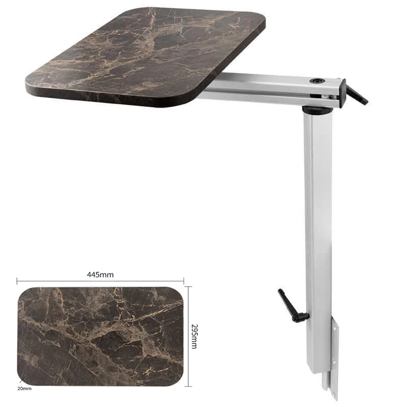 Gamba da tavolo universale per camper girevole Marine pieghevole e regolazione 360 ° Pannello da tavolo con staffa pieghevole per gamba da tavolo per camper Campervans