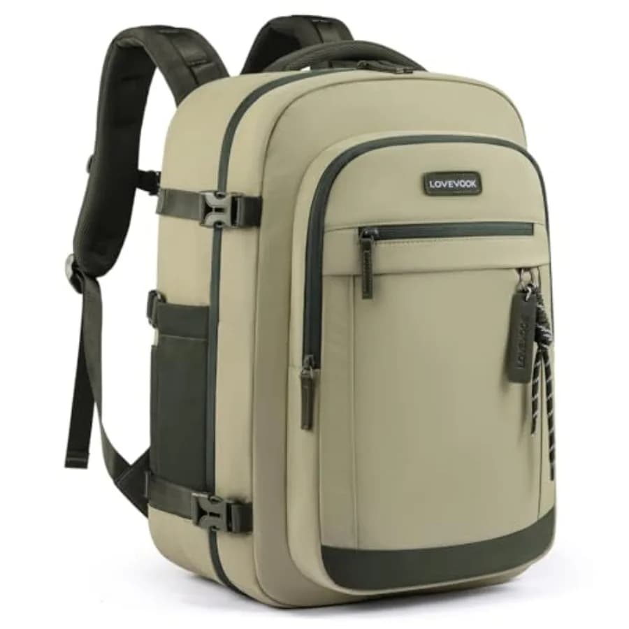40L Travel Backpack for Women and Men, Airline Approved Carry On Luggage, TSA Personal Item Bag fits 15.6 Inch Laptop, Waterpro