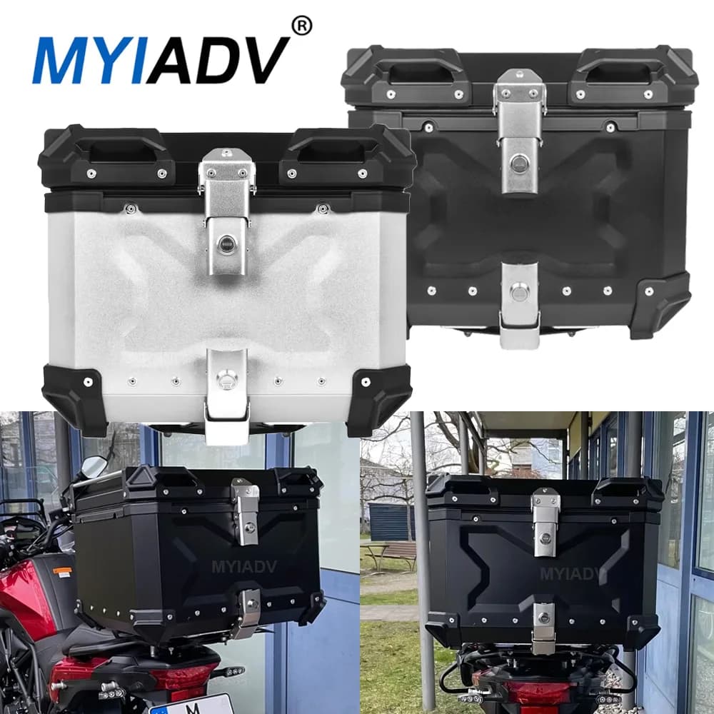45L 55L 65L Universale Del Motociclo Scatola di Coda Tronco Posteriore Bagagli Custodie Per BMW G310GS F750GS R1200GS Per Honda XADV750 CB500X