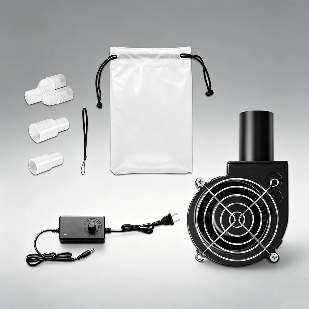 Adjustable CPAP Hose Dryer for Tubing Duct Cleaning Airflow Blower Cleaner Drying After Washing Tool Accessories