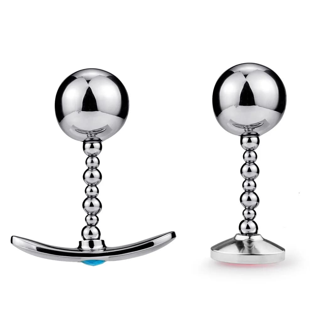 Single ball SM bead metal anal plug for outdoor wear, boat anchor base anal plug anal device, adult sex toy