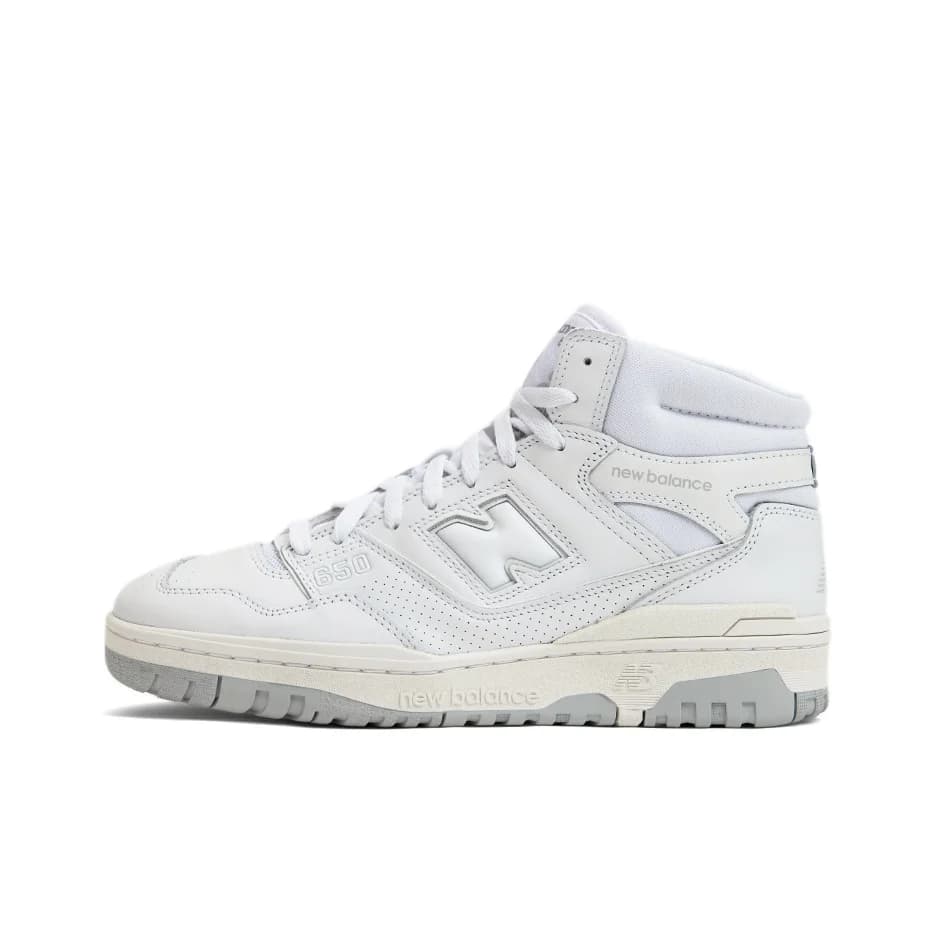 New Balance NB 650 Vintage Basketball Shoes Men's High Top White BB650RWW