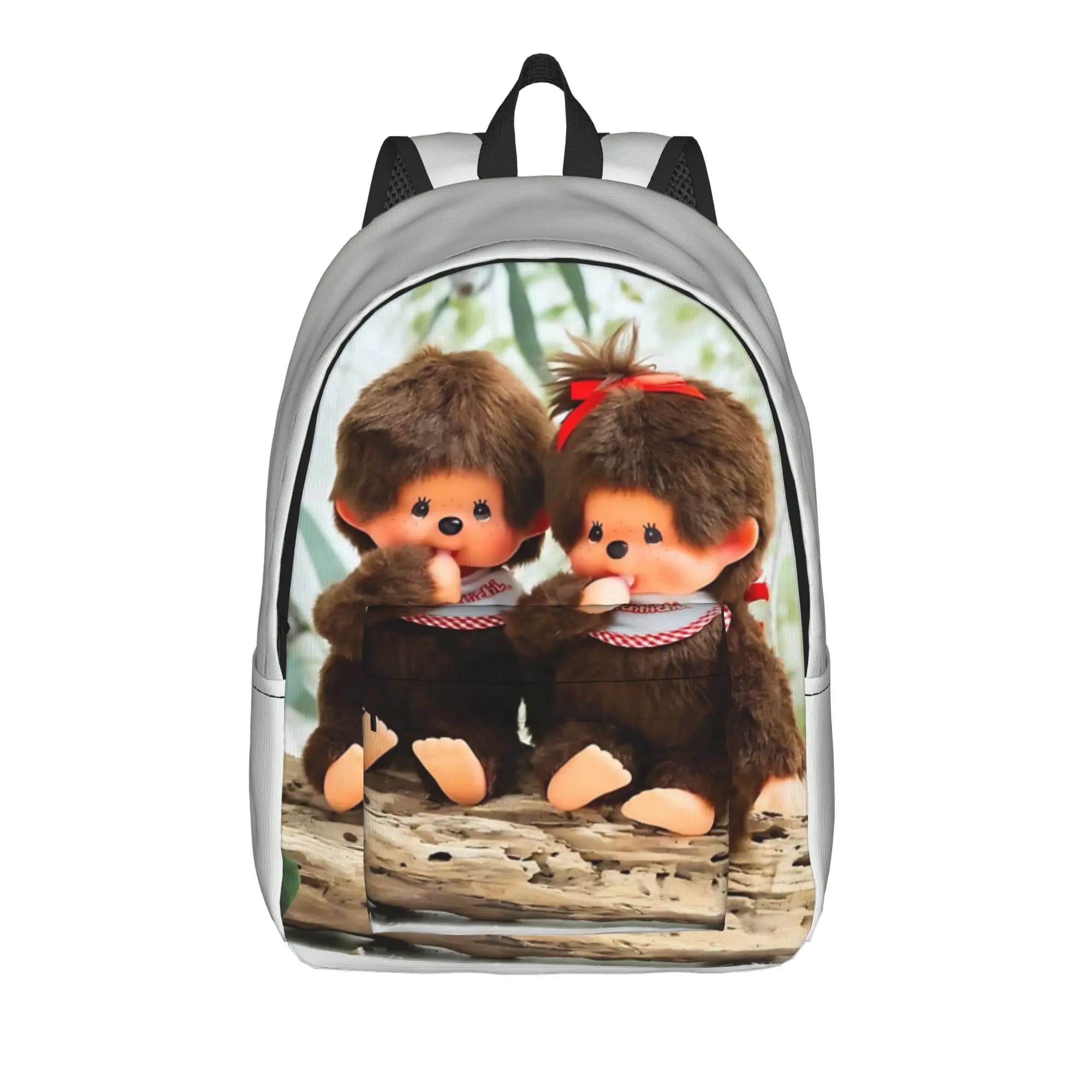 Back to school season New Vintage Monkeys Handbag M-Monchhichi Unisex Storage Bag Backpack