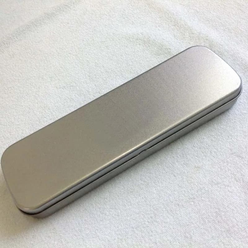 1pc scatola per penne in metallo astuccio per penne stilografiche scatola regalo scatola di latta matita organizzatore di cancelleria di grande capacità