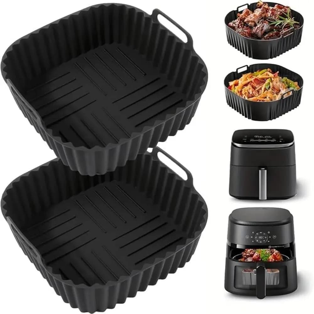 Silicone Covers for Air Fryer, Reusable, Easy to Clean, Heat Resistant, Non-stick, Airfryer Accessories