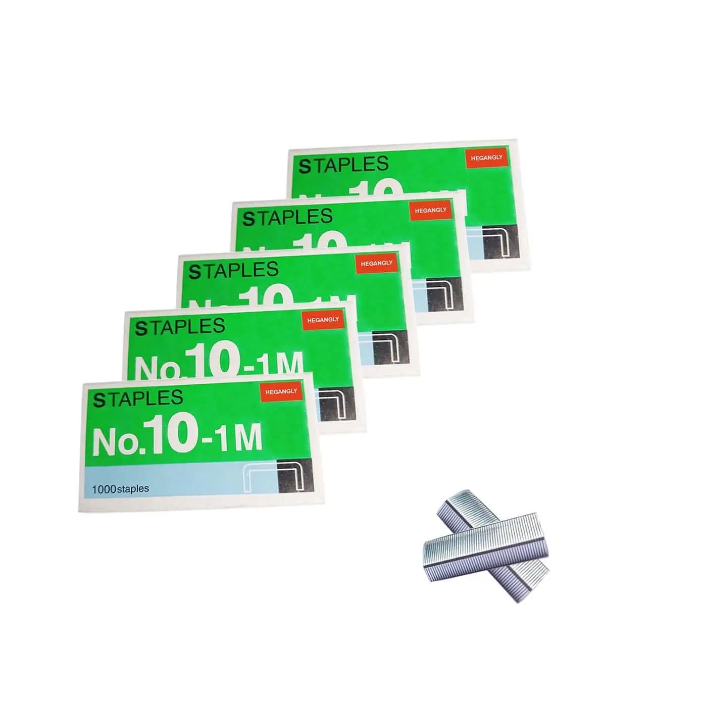 5000 pezzi di graffette n. 10 per mini graffettatrici, colore argento, dimensioni 0,37"x0,19"x0,98", più piccole rispetto alle standard