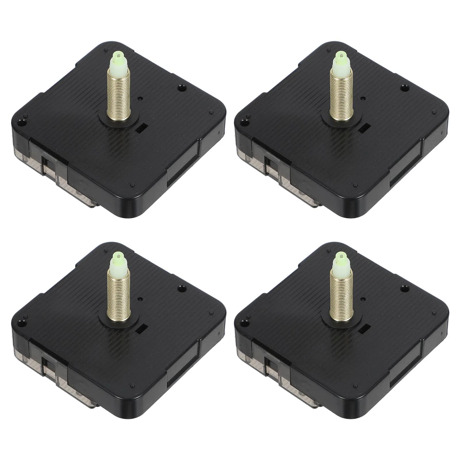 4Pcs Silent Quartz Wall Clock Movement Replacement Long Shaft Non Ticking Clock Mechanism for DIY Repair Silent Quartz Movement