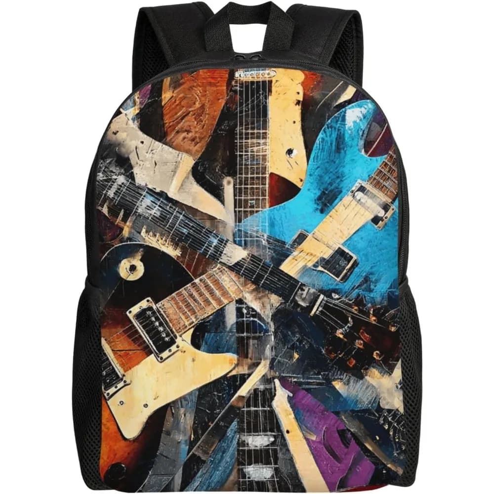 Borse per libri per donna uomo Zaino leggero per laptop Zaino per chitarra musicale Borsa per computer