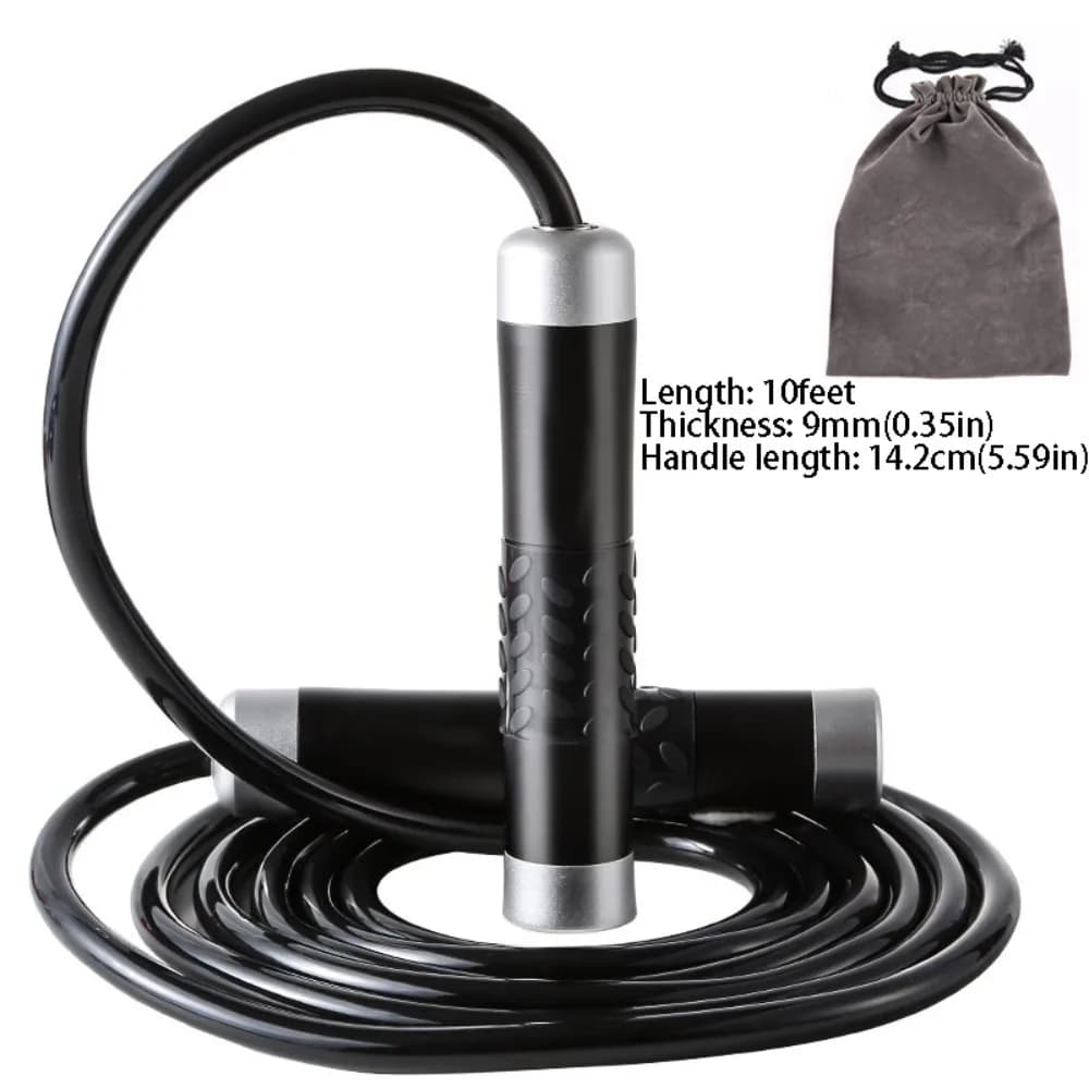 Aluminum Alloy Weight-bearing Jump Rope 300cm Length Ball Bearing Handles Adjustable Jump Rope Heavy Cable Speed Skipping Rope