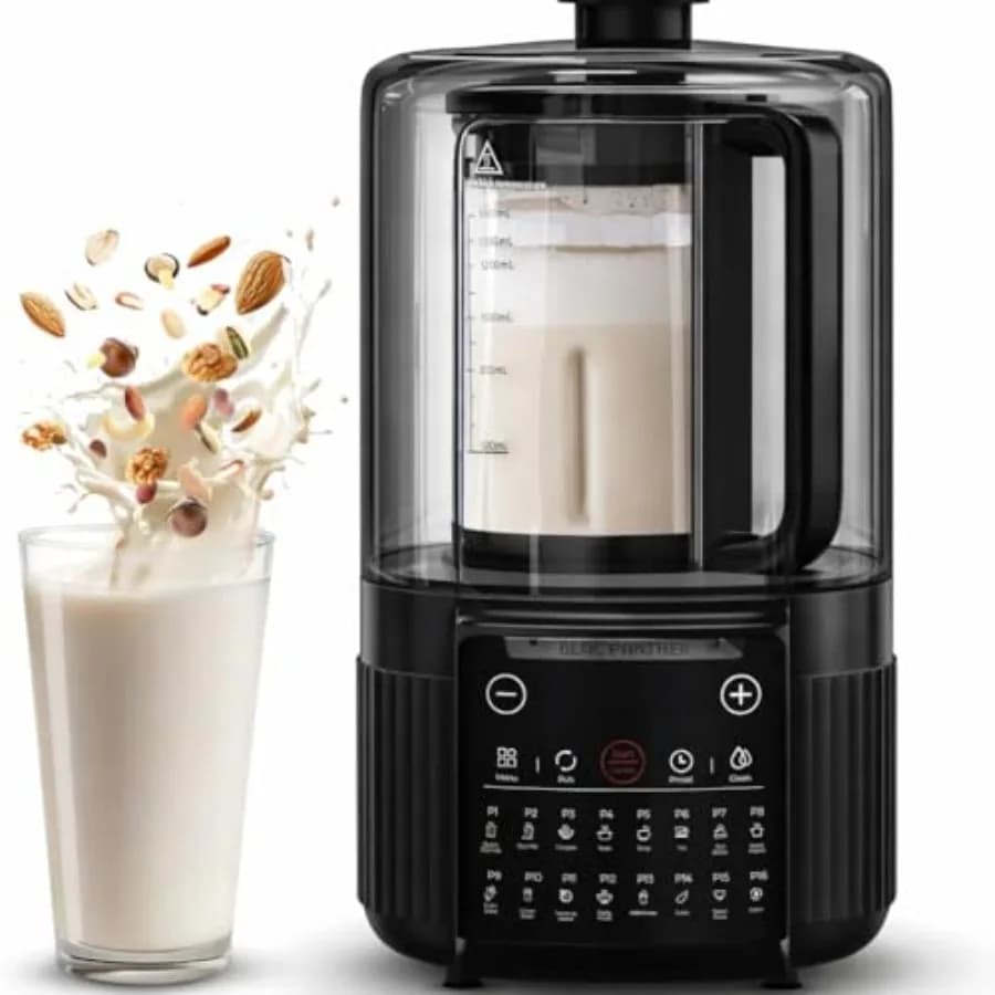 Frullatore e Macchina per Latte Vegetale 16-in-1 da 50oz per Latte di Soia/Avena, Frullati e Zuppe 8 Lame ad Alta Velocità Ultra-Silenziose Noi