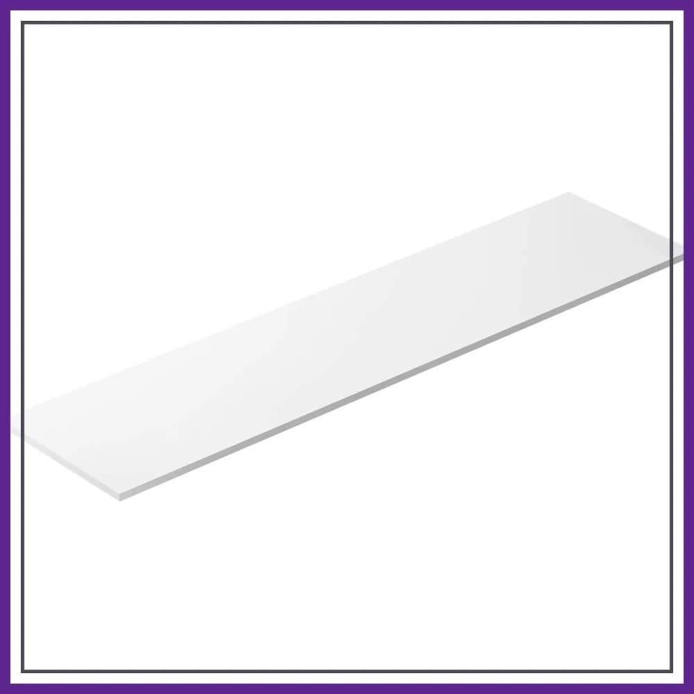 Tagliere in Plastica Bianca 48x11.75x0.5 Pollici di Grado Commerciale per Cucine di Ristoranti